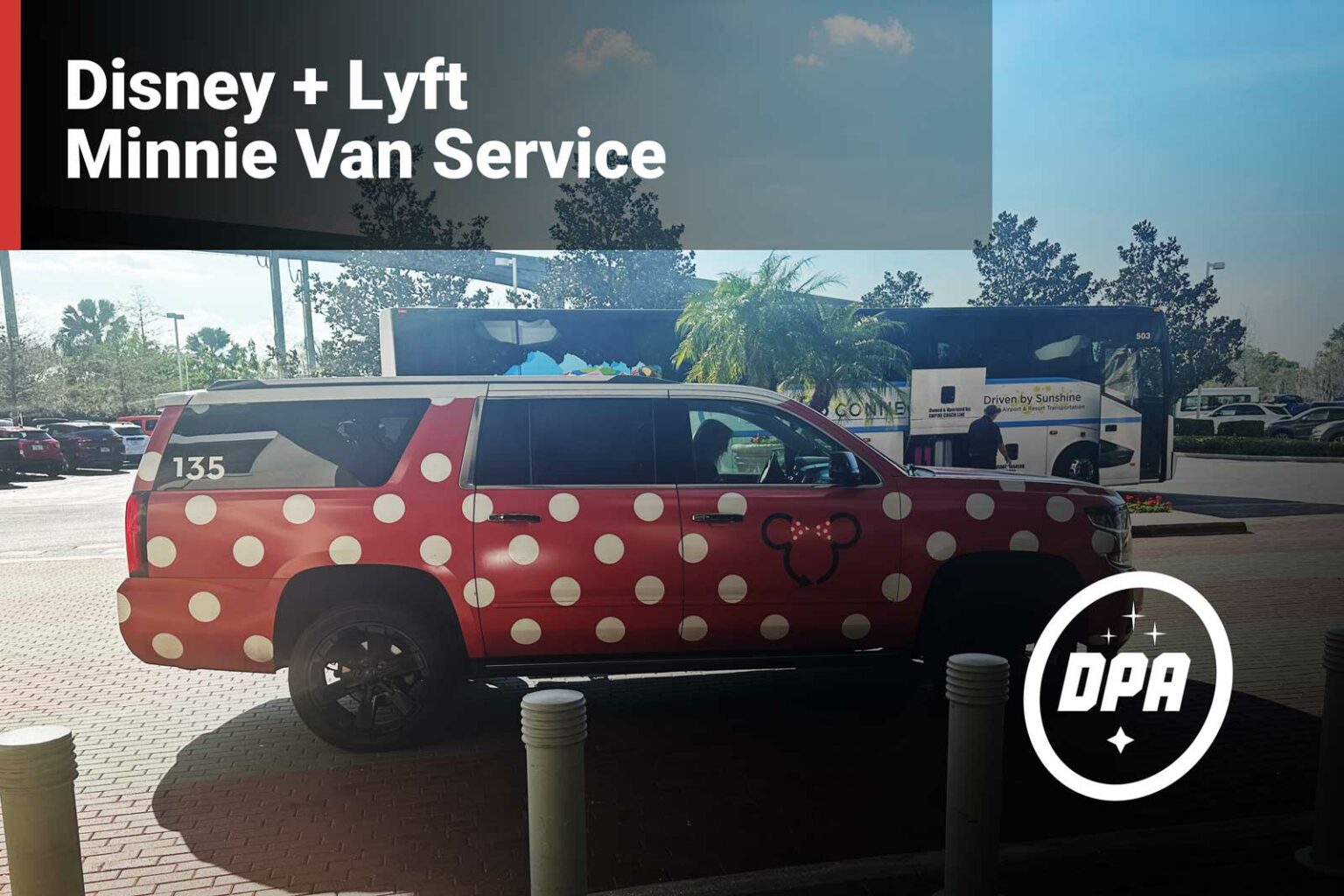 Disney + Lyft Minnie Van Service