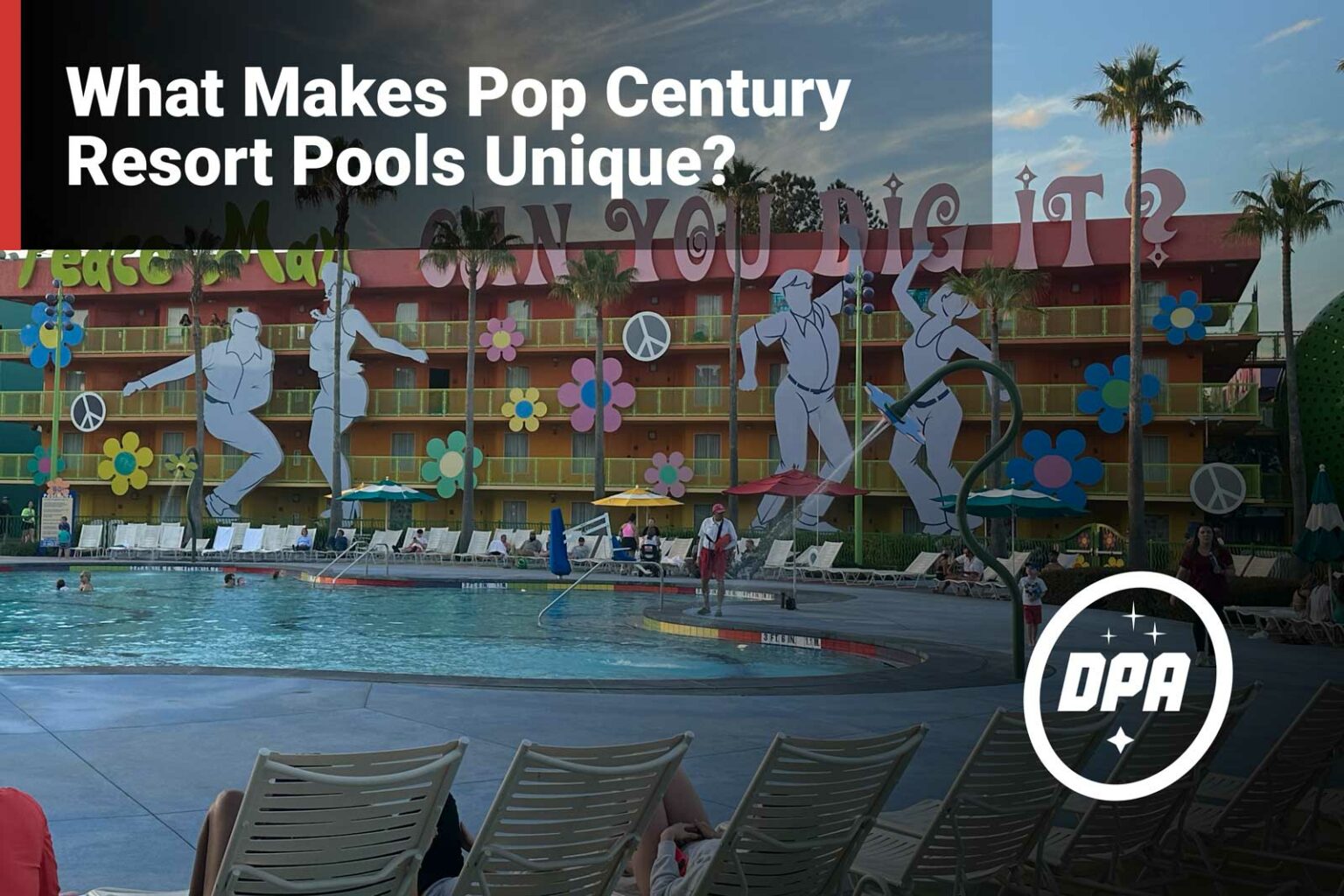 What Makes Disney's Pop Century Resort Pools Unique?