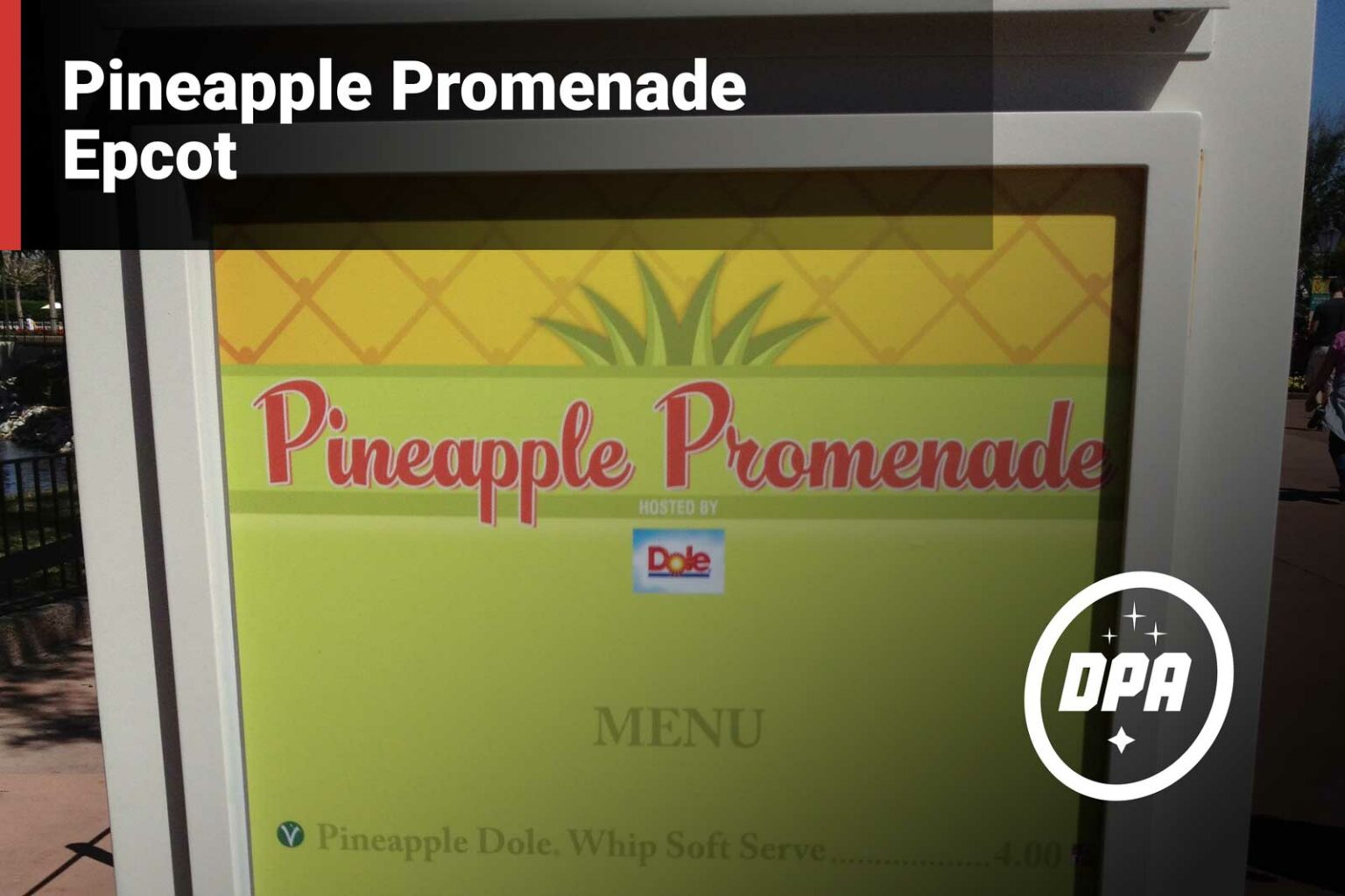 Pineapple Promenade Dole Whip at Epcot